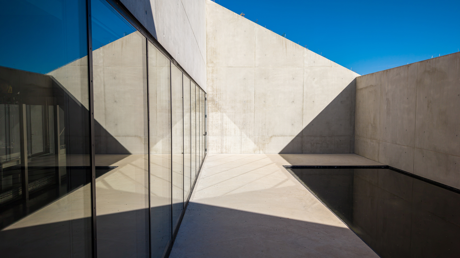 Champagne Barons de Rothschild à Vertus, site de production, menuiseries aluminium Technal (vue 2)
