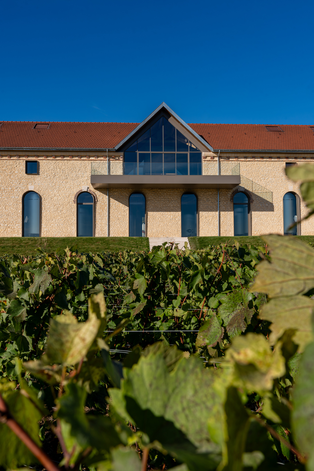 Champagne Barons de Rothschild à Oger, site vinicole, menuiseries aluminium Technal (vue 4)